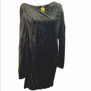 JUICY COUTURE BLACK VELOUR DRESS NWOT